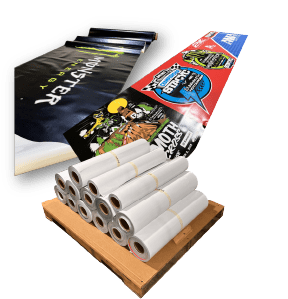 POLY REPEATER ROLL BANNER [ 54" OR 27" TALL ROLLS ]